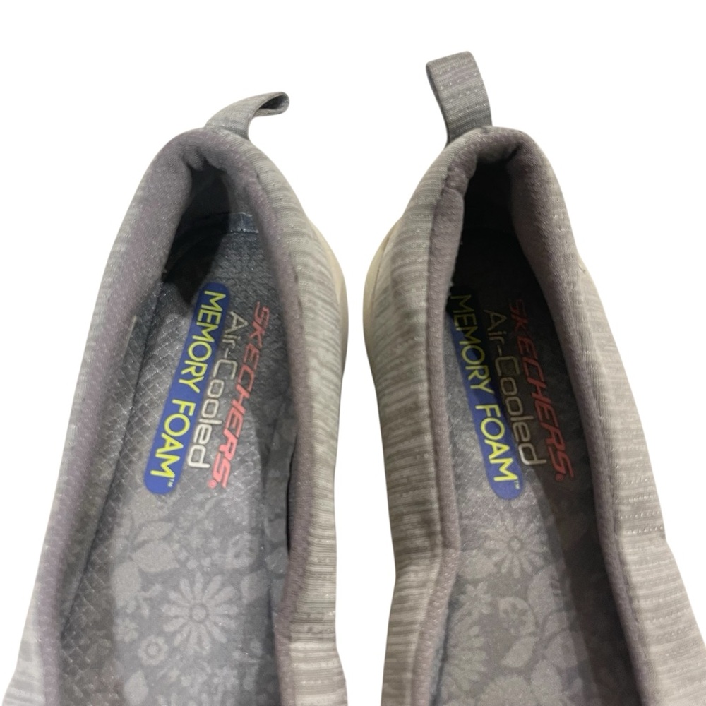 Skechers Reggae Fest Women's Gray Loafers Slip On Shoes - Picture 4 of 7